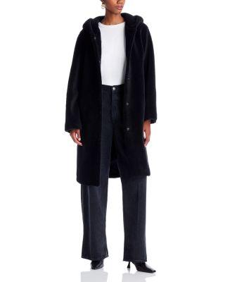 Hooded Sherpa Coat by BERNARDO