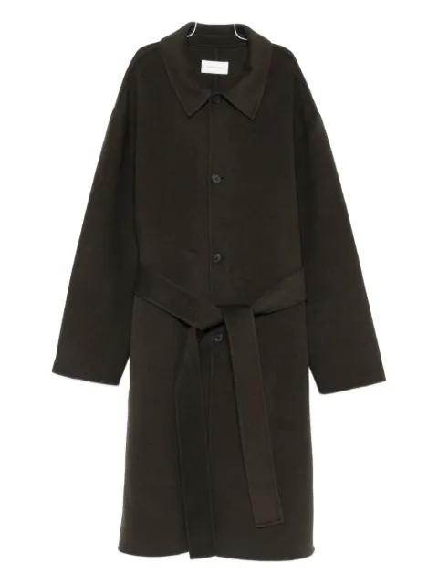 belted single-breasted coat by BERNER KUHL