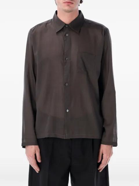 chest-pocket box-pleat shirt by BERNER KUHL