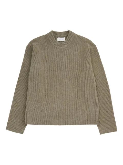 ribbed crew-neck sweater by BERNER KUHL