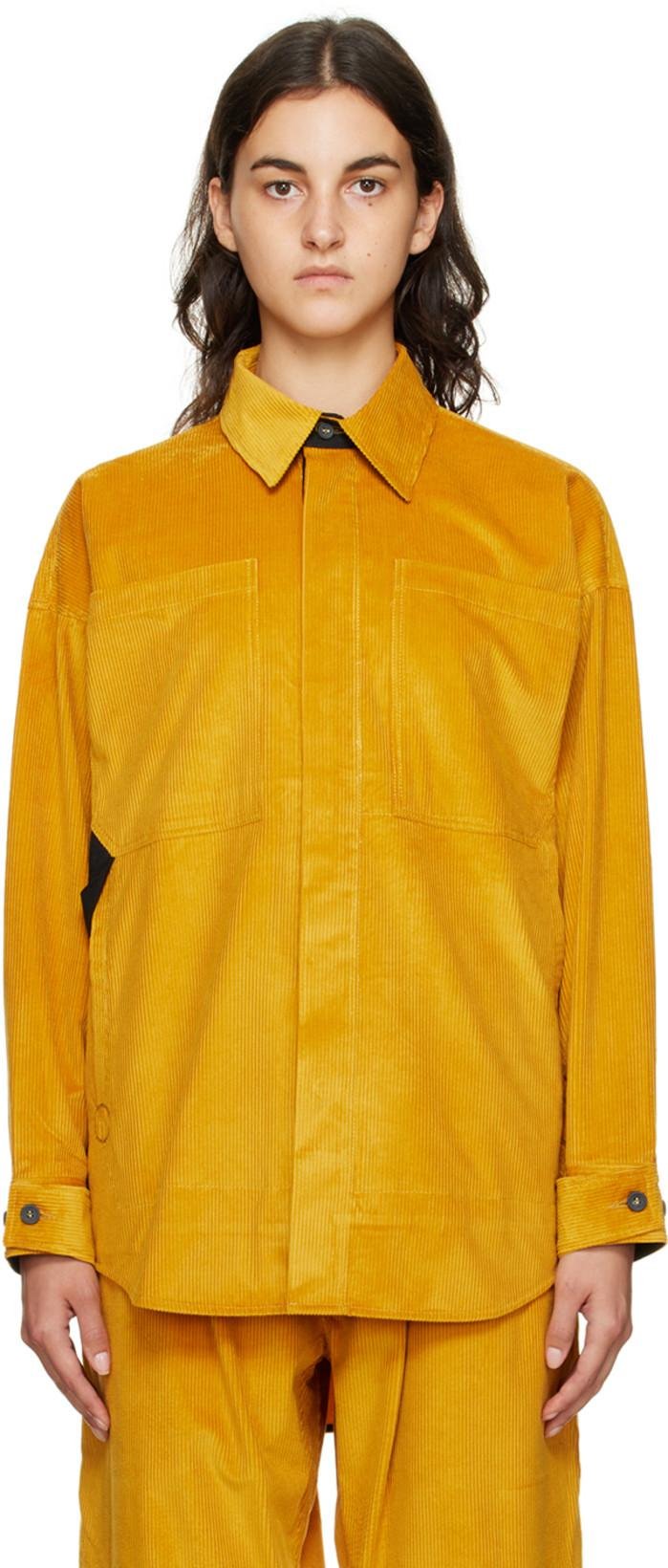 Yellow Patch Pocket Shirt by BERNHARD WILLHELM