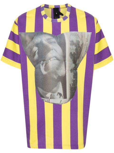vertical-striped T-shirt by BERNHARD WILLHELM