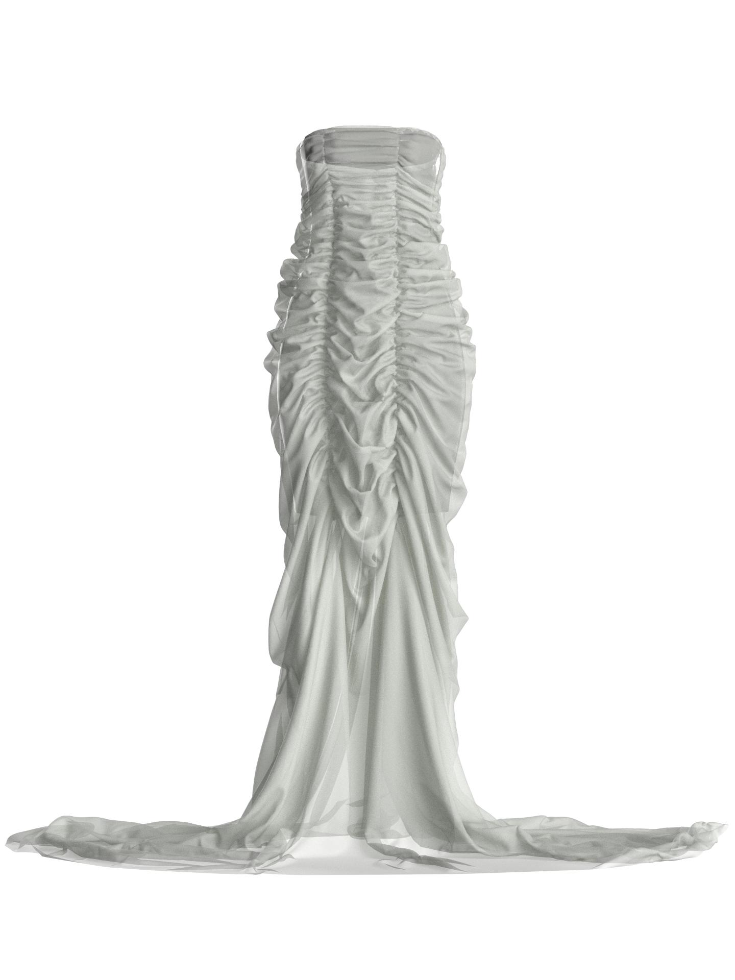 Dress long drapped by BERTA JIMÉNEZ LLANOS