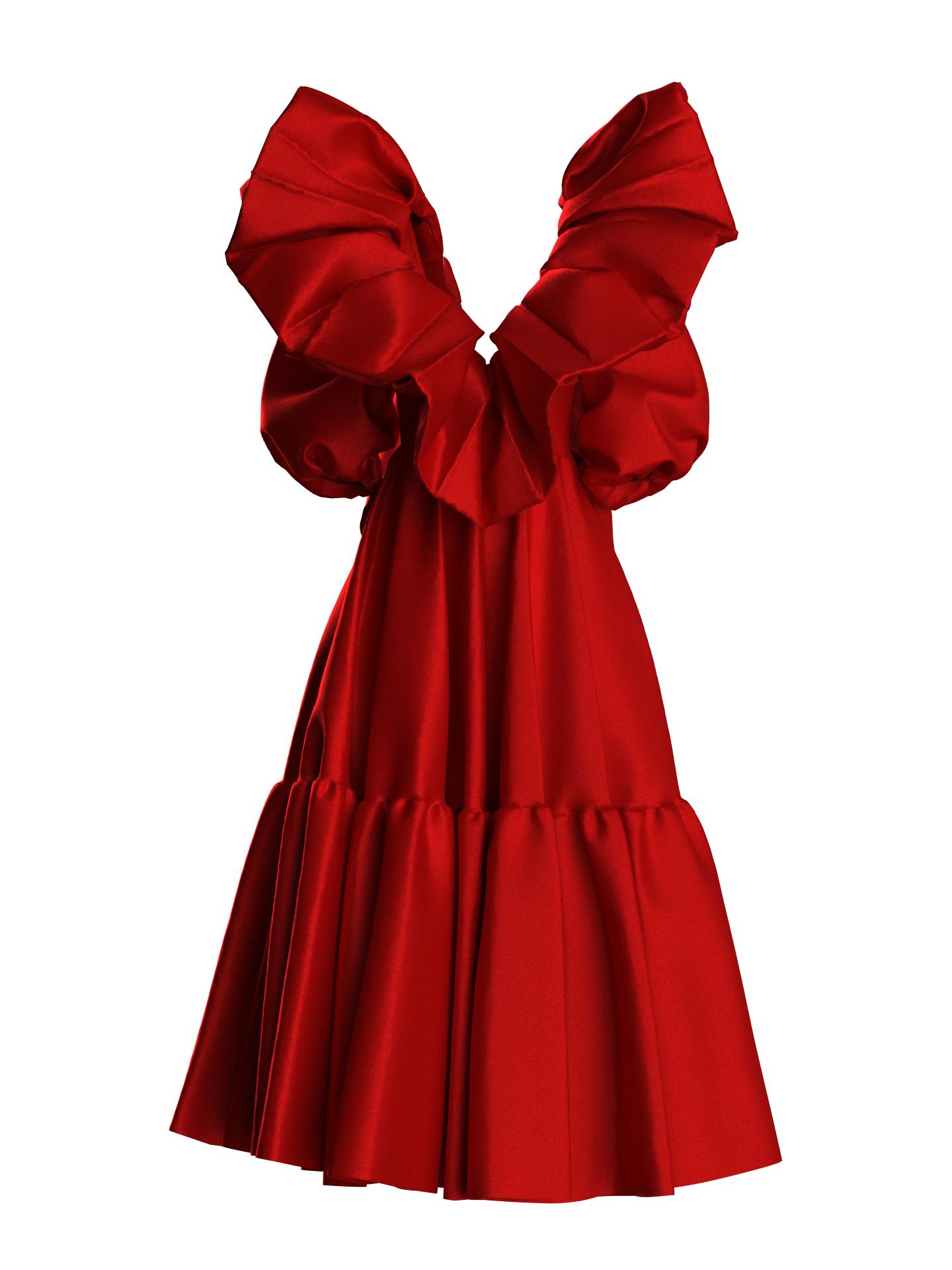 Dress red angel by BERTA JIMÉNEZ LLANOS