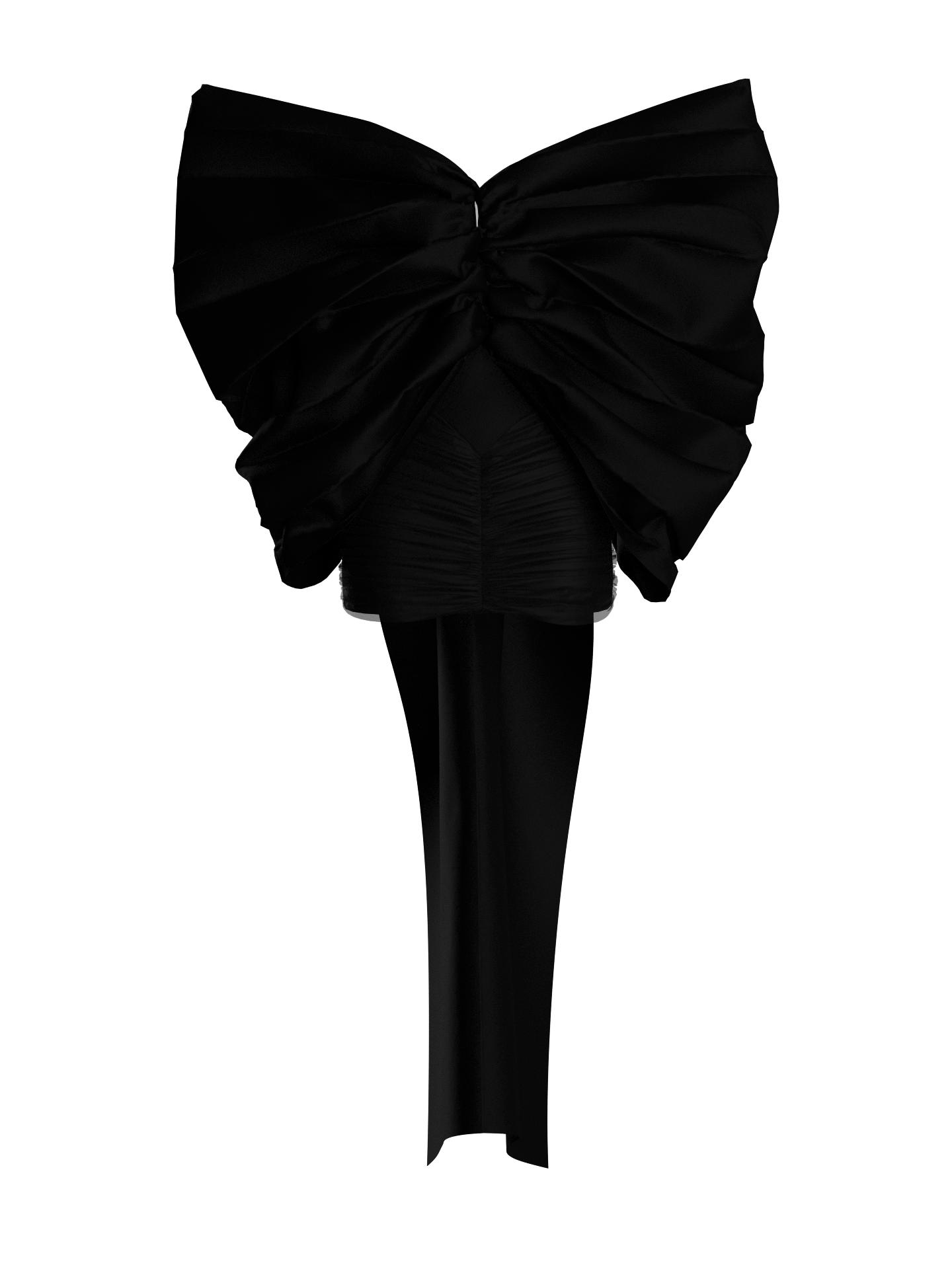 Dress winged black by BERTA JIMÉNEZ LLANOS