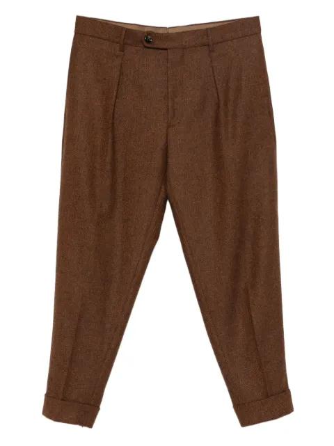 Chiaia pleated cuffed trousers by BERWICH
