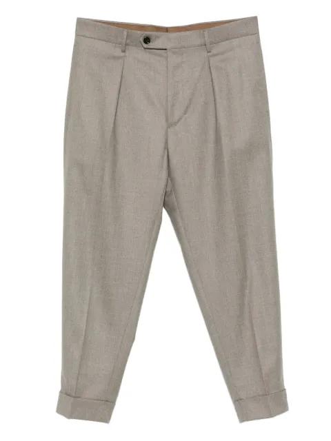 Chiaia pleated cuffed trousers by BERWICH