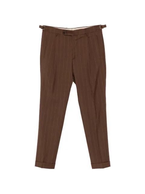 pinstripe pleated trousers by BERWICH