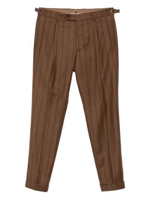 pinstripe pleated trousers by BERWICH