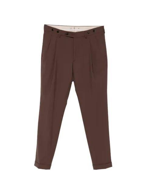pleated cuffed trousers by BERWICH