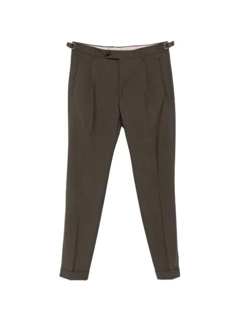 pleated side-adjuster trousers by BERWICH