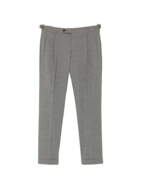 pleated side-adjuster trousers by BERWICH