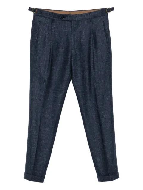 pleated side-adjuster trousers by BERWICH
