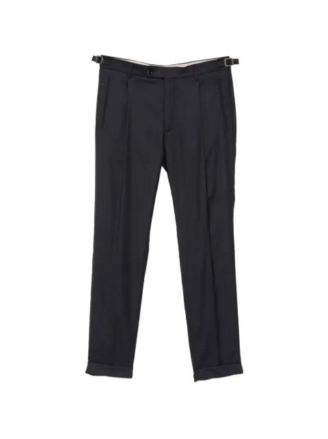 pleated tapered trousers by BERWICH