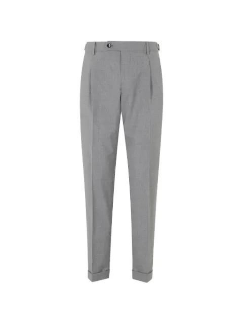 pleated turn-up trousers by BERWICH