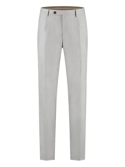 pleated wool straight-leg trousers by BERWICH