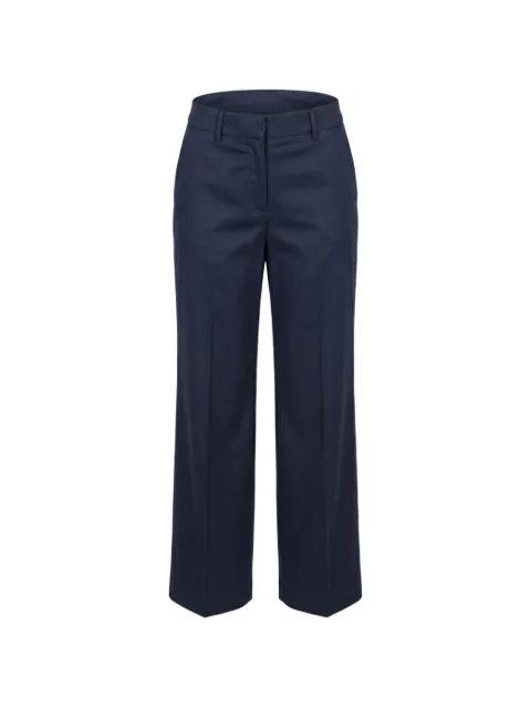 pressed-crease cotton trousers by BERWICH
