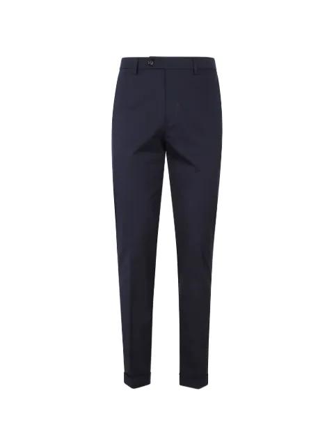 pressed-crease turn-up trousers by BERWICH