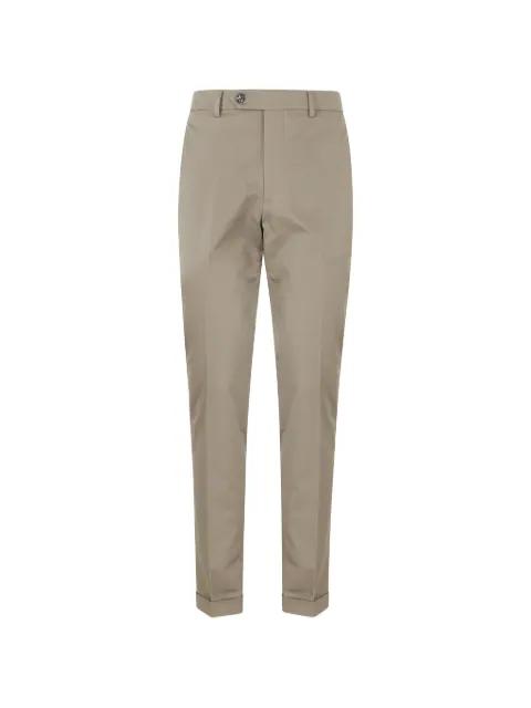 pressed-crease turn-up trousers by BERWICH