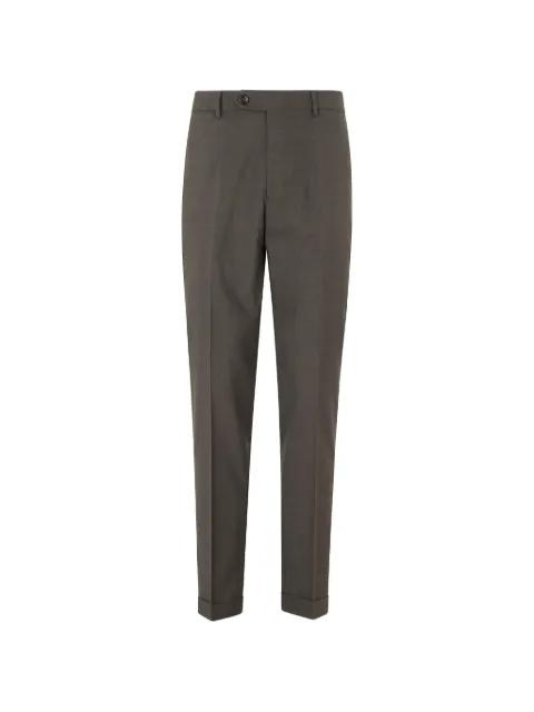 pressed-crease turned-up trousers by BERWICH