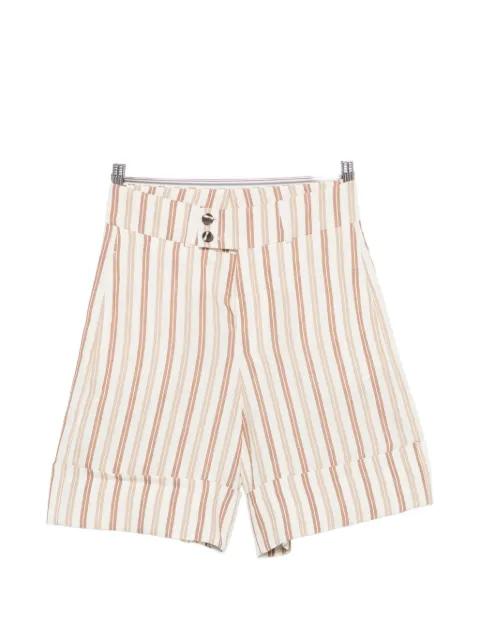 striped tailored shorts by BERWICH