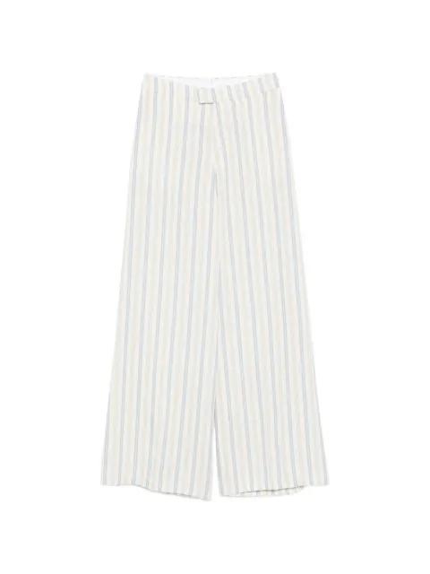 striped wide leg trousers by BERWICH