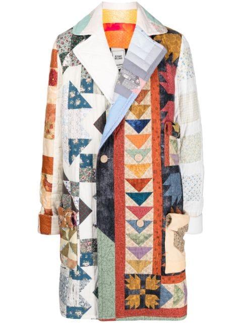 double-breasted patchwork coat by BETHANY WILLIAMS