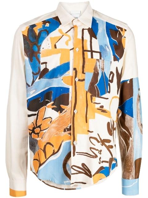 graphic-print cotton shirt by BETHANY WILLIAMS