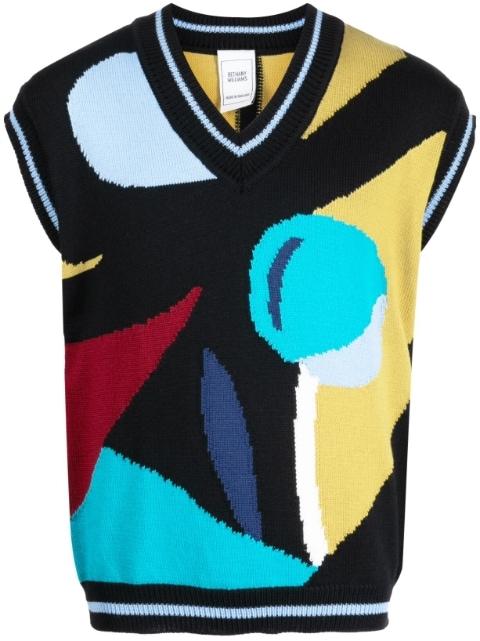 graphic-print sleeveless vest by BETHANY WILLIAMS