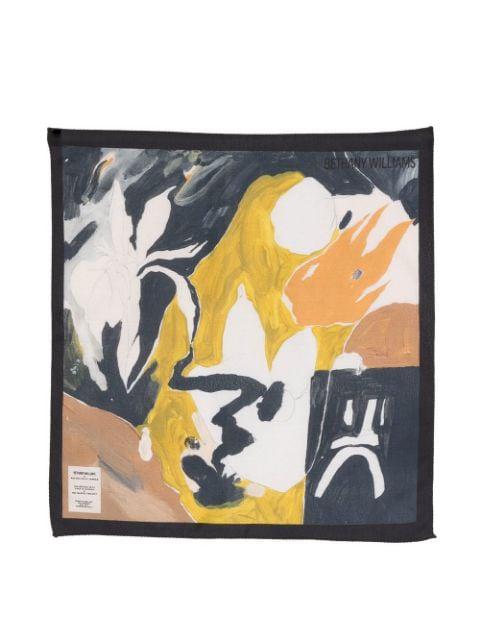 logo-patch abstract-print scarf by BETHANY WILLIAMS