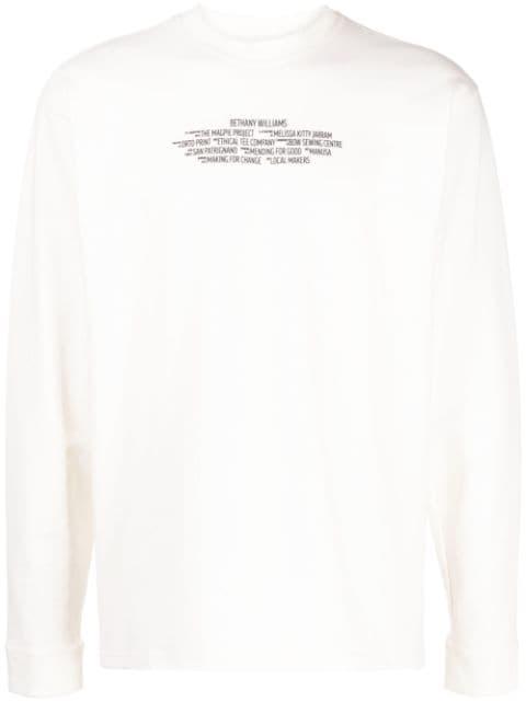logo-print long-sleeved T-shirt by BETHANY WILLIAMS