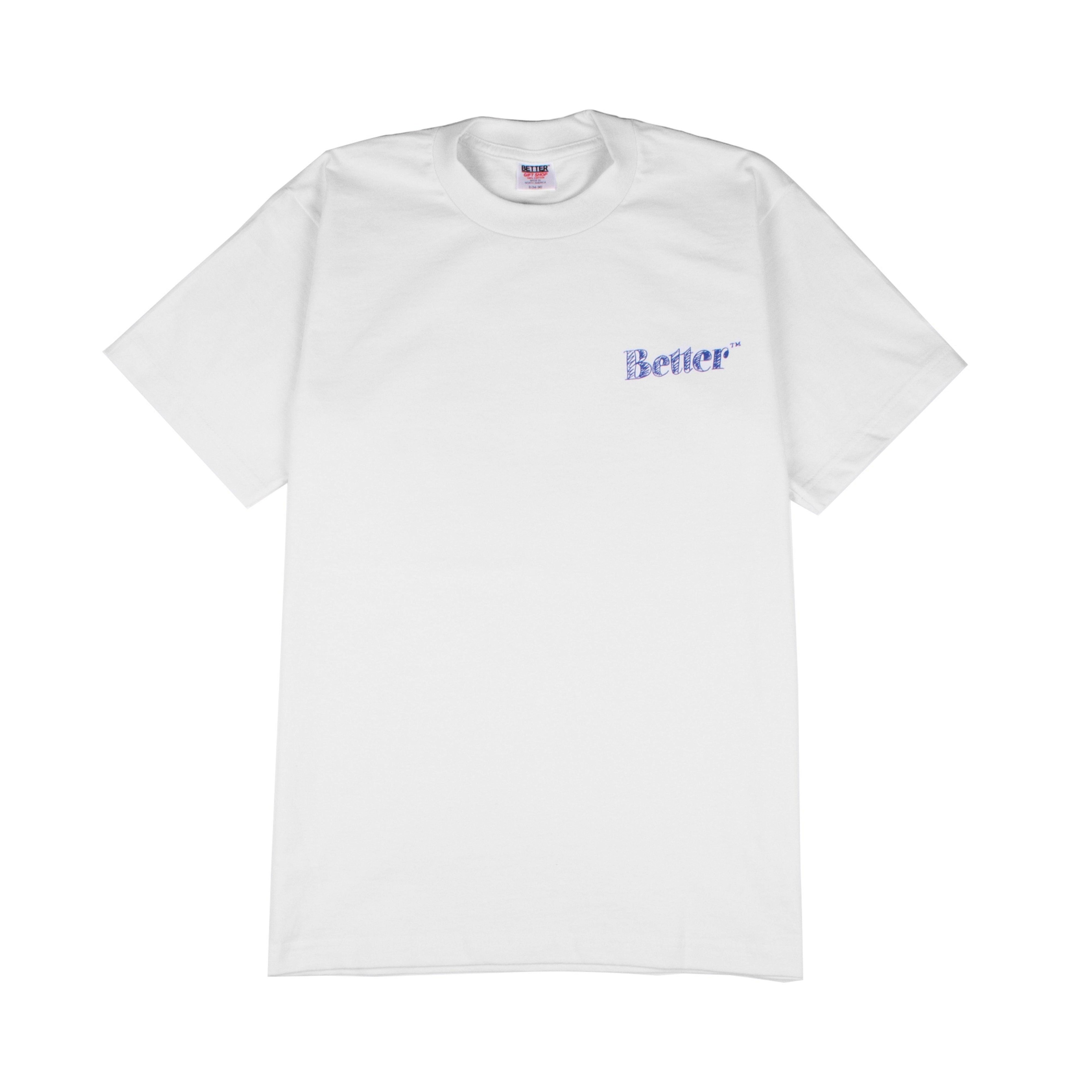 Better™ Gift Shop - Scribble Logo S/S T-Shirt - (White) by BETTER GIFT SHOP