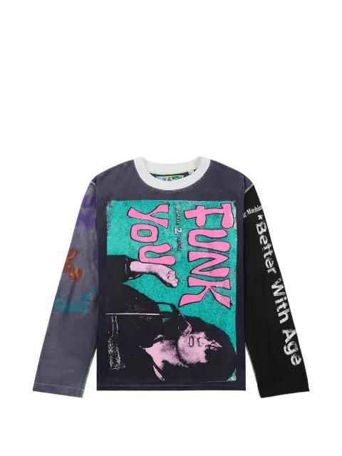 Rivka reversible graphic-print -t-shirt by BETTER WITH AGE
