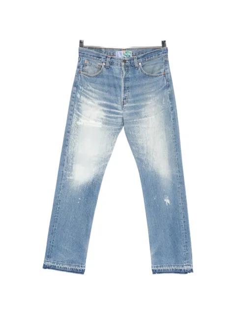 distressed faded jeans by BETTER WITH AGE