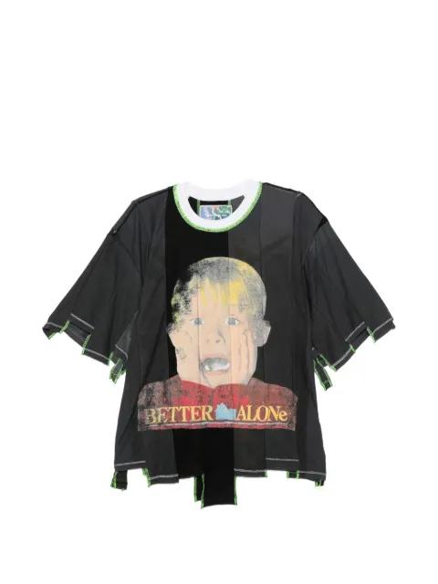 graphic-print panelled T-shirt by BETTER WITH AGE