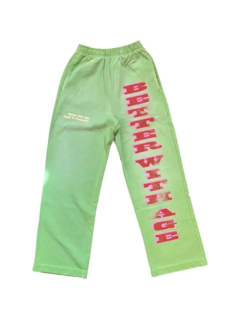logo-print track pants by BETTER WITH AGE