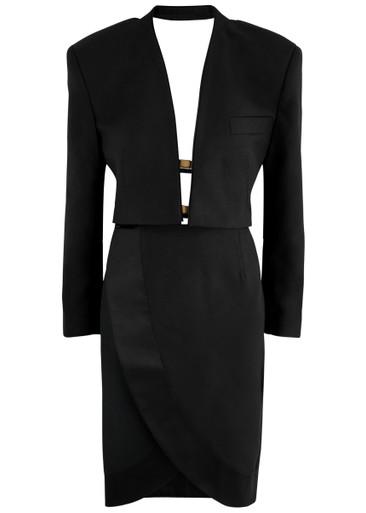 Agnelli open-back wool dress by BETTTER