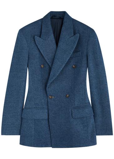 Atlas double-breasted denim blazer by BETTTER