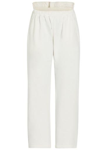 Contrasting denim and cotton straight-leg trousers by BETTTER