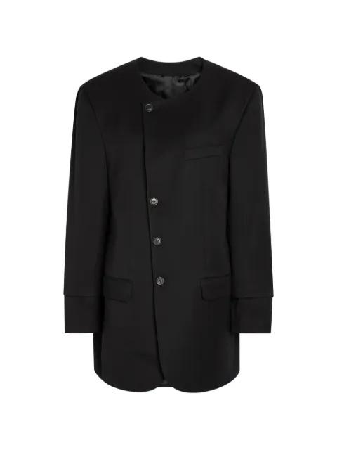 offset-fastening round-neck dress by BETTTER