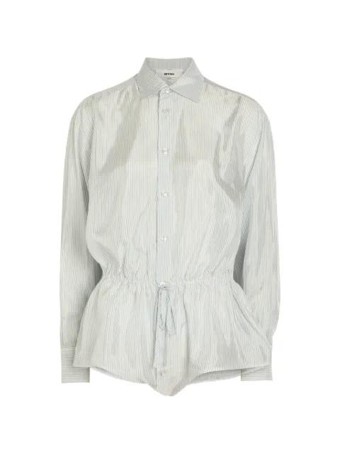 striped drawstring-waist playsuit by BETTTER