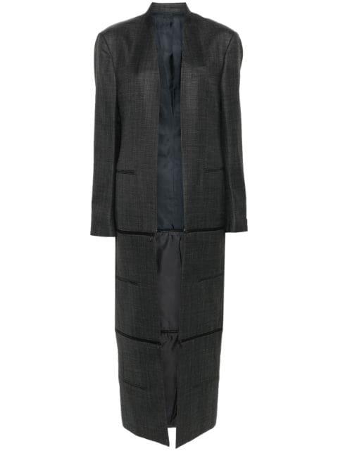 x Zegna Transformer collarless coat by BETTTER