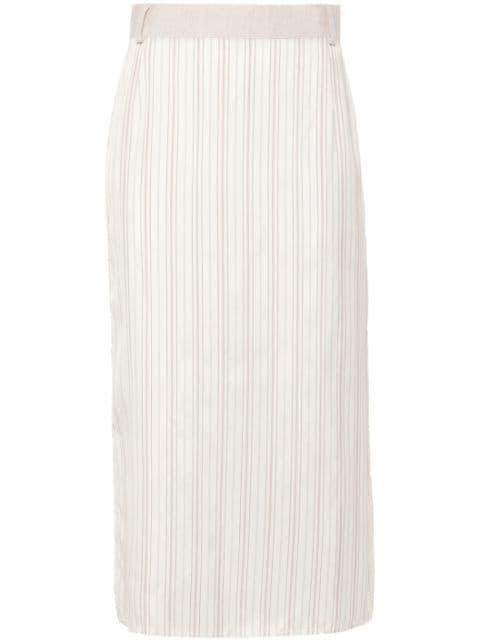 x Zegna striped midi skirt by BETTTER
