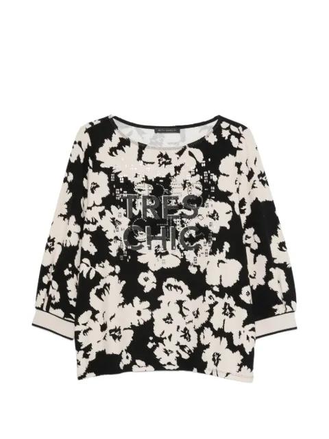 abstract-pattern T-shirt by BETTY BARCLAY