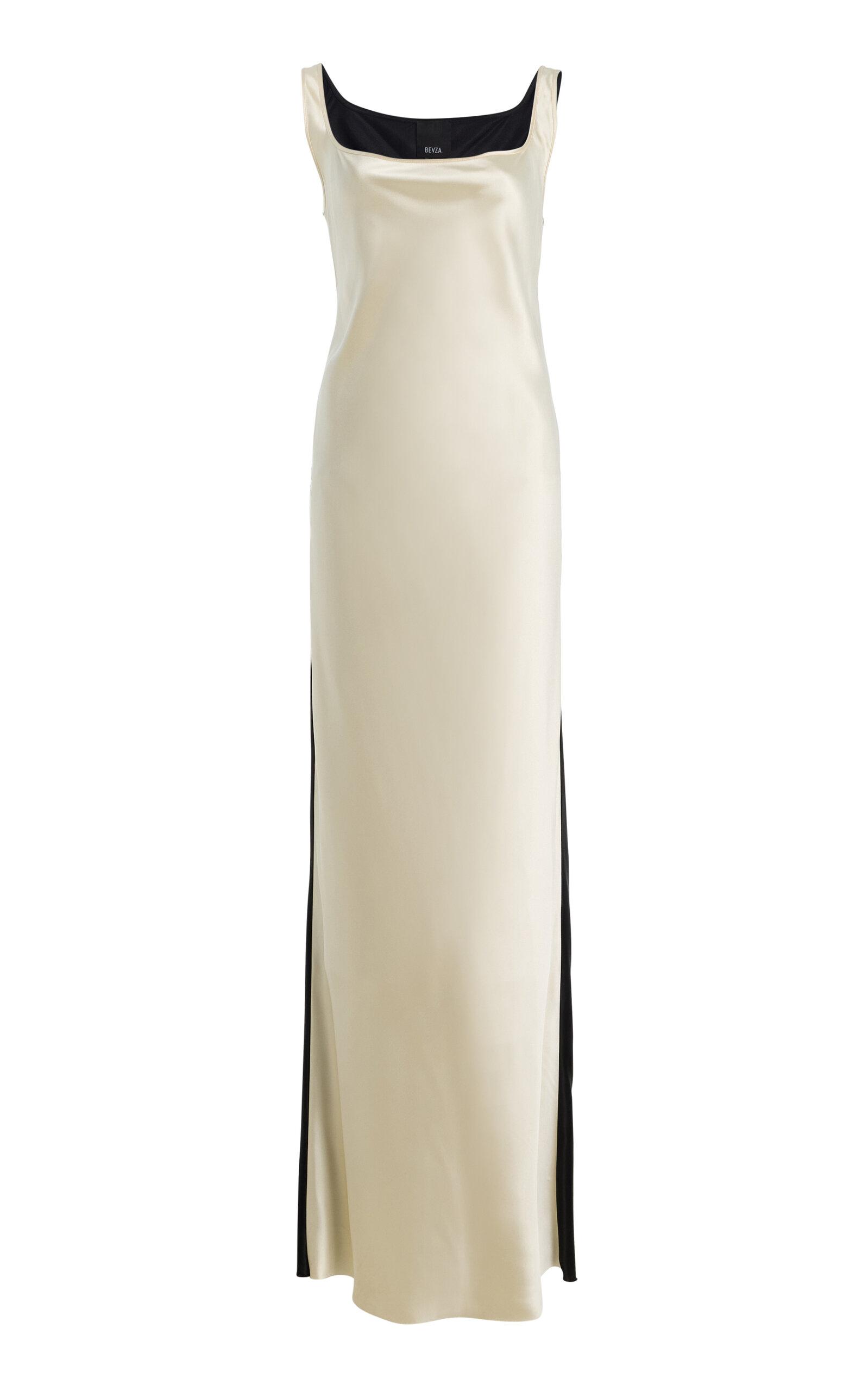 BEVZA Duality Two-Tone Satinaxi Dress -oda Operandi by BEVZA