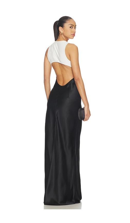Bevza Seashell Bra Dress in Black by BEVZA