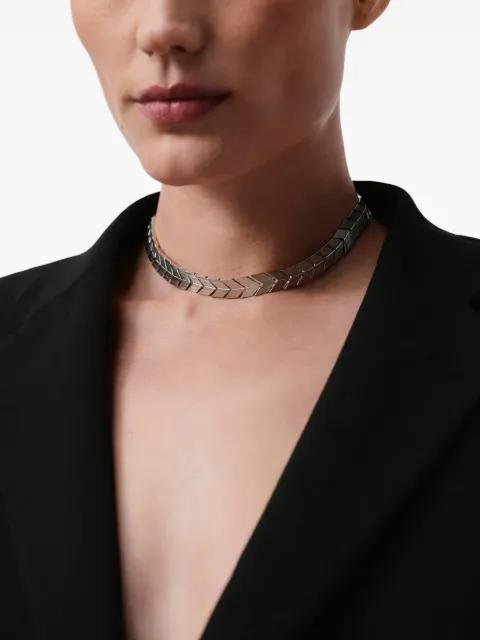flat spikelet choker by BEVZA