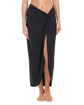 Long Twist Skirt Swim Cover-Up by BEYOND CONTROL