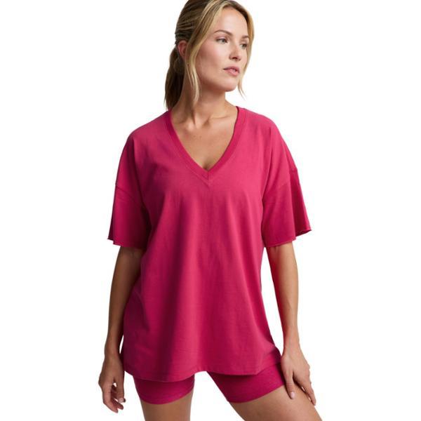 Better Than Ever Oversize V-Neck Shirt by BEYOND YOGA
