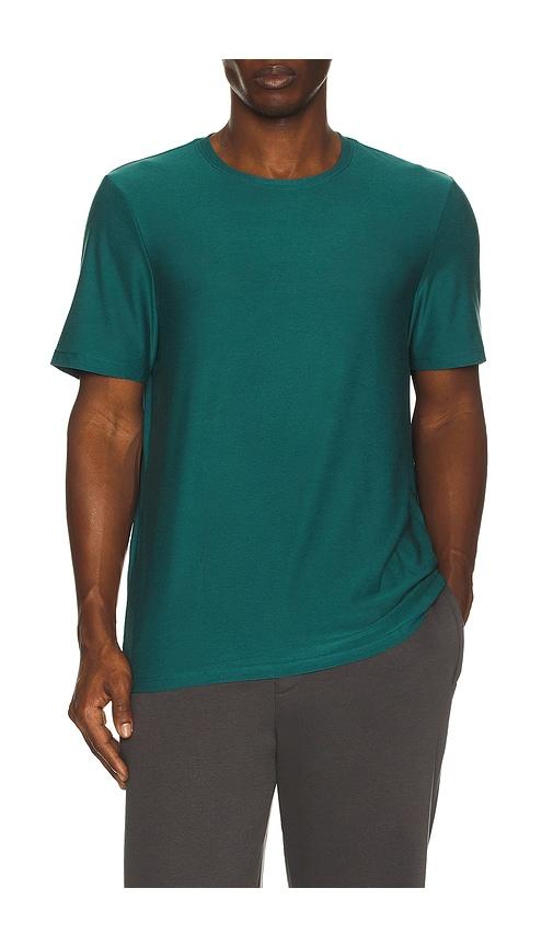 Beyond Yoga Always Beyond Crew Tee 2.0 in Blue by BEYOND YOGA